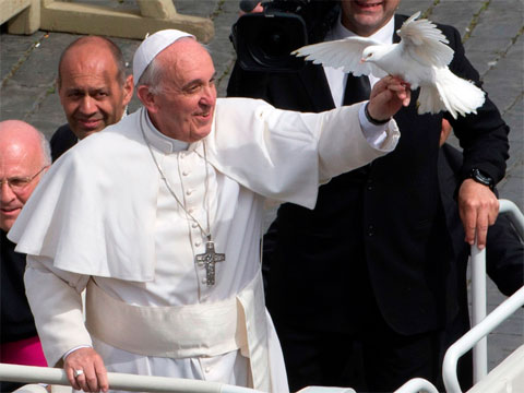 El papa Francisco encabeza la jornada mundial de ayuno y oración por la paz en Siria