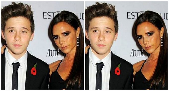 El hijo de Beckham, mozo de un bar