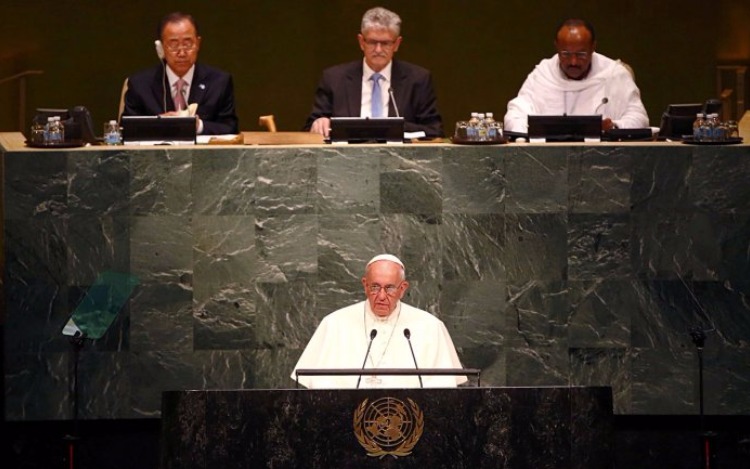 El Papa en la ONU: "El futuro nos pide decisiones críticas y globales de cara a los conflictos mundiales".