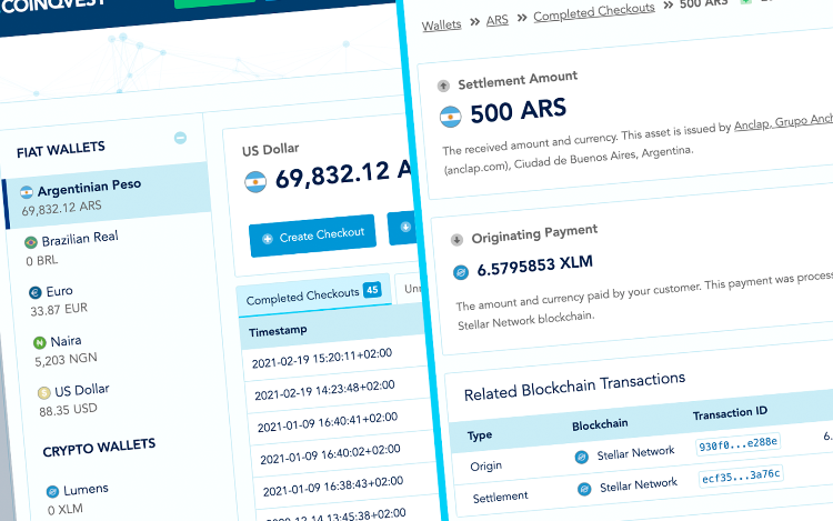 Llega COINQVEST, la plataforma que permite a los comerciantes aceptar pagos en criptomonedas y retirar pesos de sus cuentas bancarias, también en Argentina